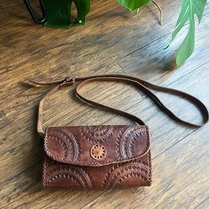 Mexican 100% leather rectangle purse